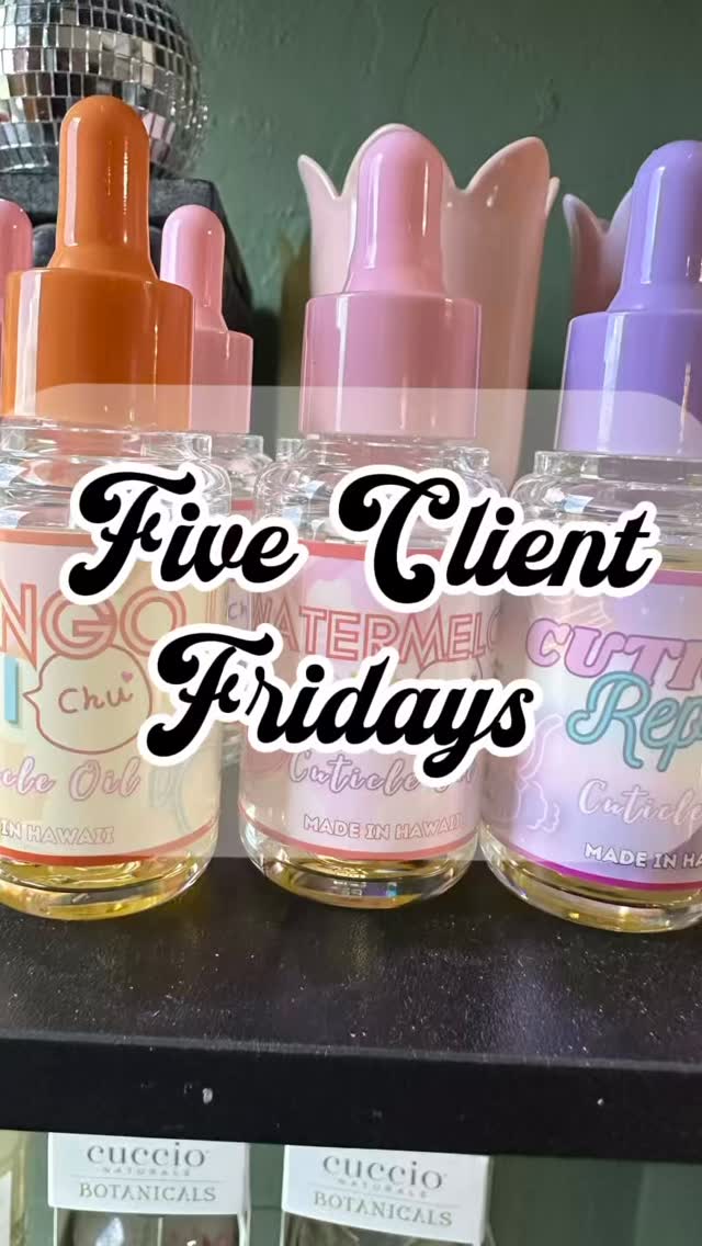 ✨ It’s Fri-yay! Knocked out 5 clients today — time to relax! Hope you all have an amazing weekend 💖
#konanails #bigislandnails #coutureclaws #hawaiinails #konanailsalon #bigislandnailsalon #apresgelx #hawaiinailsalon #nailart #trendingnails