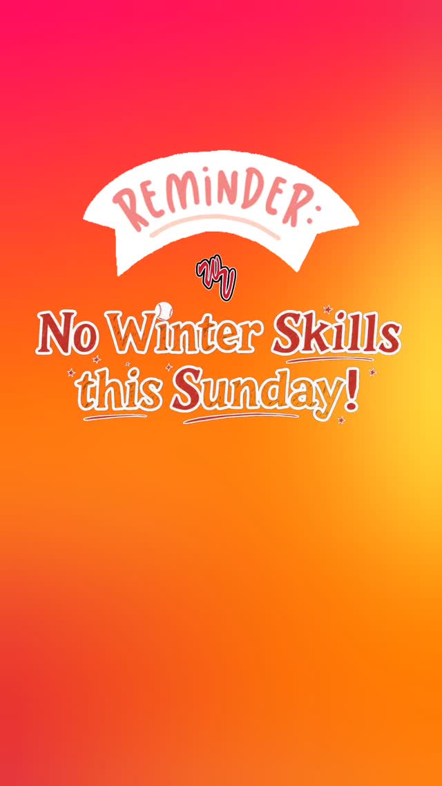 REMINDER 📣… there are NO Winter Skills sessions this weekend 🍂🍁!!.
We will see you NEXT Sunday on the 16th!
Don’t forget to update TeamSnap for availability to help with session planning!
#westvalleysoftball
#softballlife
#fastpitchsoftball
#girlsinsports