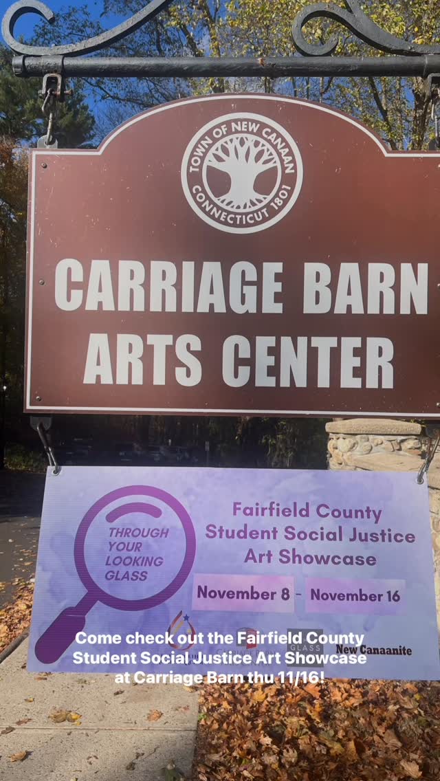 Missed the opening reception for the Fairfield County Student Social Justice Art Showcase??
Come check out the art from 82 students representing 26 different schools across lower Fairfield County at the Carriage Barn in New Canaan now through Sunday, 12/16!
Students from age three through college created art and shared the social justice story behind their art. Their stories help create conversation about what’s on the mind of students in our community today. Just a sampling shown here. Please check Carriage Barn website for hours of operation. #Socialjustice #studentart