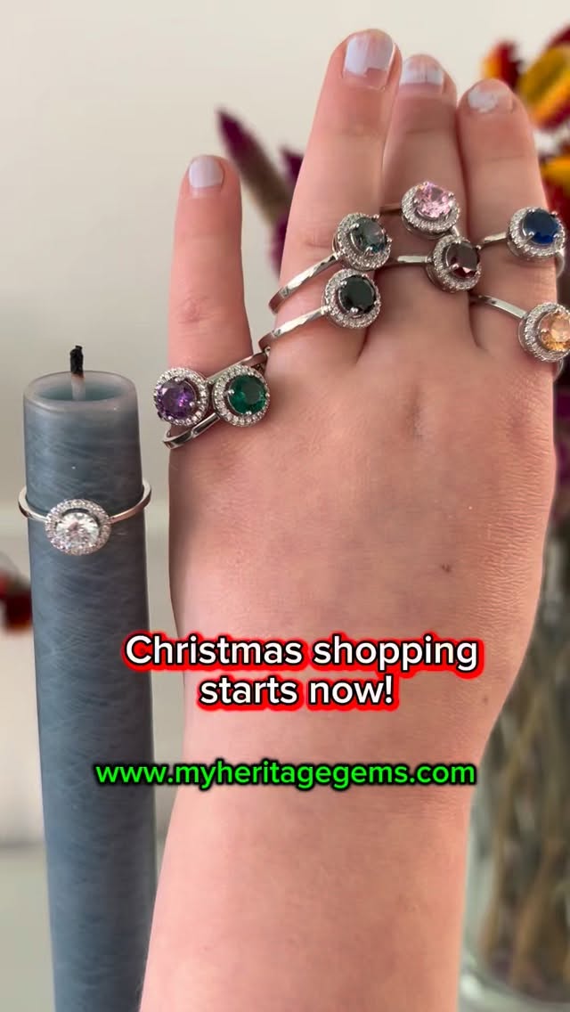 Christmas shopping starts now at www.myheritagegems.com #christmasshopping #christmasgiftideas #rings #newproduct❤️ #gems #jewelry #coloredgemstones