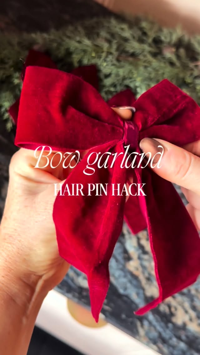 Bow garland hair pin hack 🎀🎀🎀
SAVE FOR LATER 💝
No bows were damaged in the making of this reel! 🎀
So many comments and DMs about my nifty bow garland hairpin hack, so I thought I’d share a quick edit of it here in case you missed it in my last reel. It’s so easy – no gluing or wiring needed, which means the bows can be reused next year.
Bows featured as part of a previously declared ad for @rockettstgeorge.co.uk
Christmas bows, bow hack, bow hairpin hack, bow garland, bow garland tutorial, christmas bow decor, festive diy ideas, christmas styling hack, reusable christmas decorations, diy christmas garland, red velvet bows, creative christmas ideas, easy festive styling, christmas home inspiration, christmas decorating tips, Christmas bows, bow hack, bow hairpin hack, bow garland