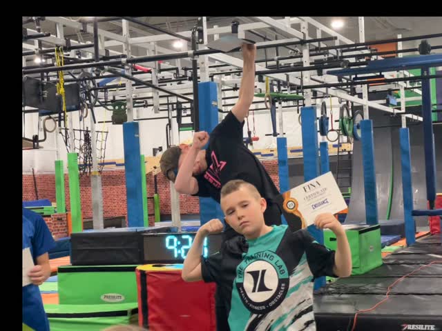 First @fina_ninja competition and took 3rd in both events! We are very proud of the hard work and dedication this guy puts in. #ninjawarrior #ninjatraining #proudcoach #finaspeed #finaendurance #finaqualifier