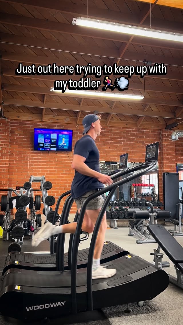 If he thinks he can beat me he’s in for a rude awakening. 😂
Seriously though — I take pride in staying fit and capable for myself and my family. Fitness is much more than how you look; it’s about showing up strong, healthy, and ready for the ppl who count on you. 💪🏻
I like @jasonkhalipa ‘s philosophy: every dad should be able to sprint after their kids without pulling a hamstring and lift them without throwing out their back.
Regardless of gender, can YOU (parent, grandparent, uncle, aunt) confidently say that you can sprint after your little ones without breaking?
#Dadfitness #coaching #sprint