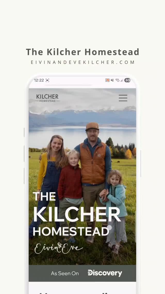 I had the privilege of working with the wonderful and inspiring Kilcher family on their new website and online community.
These incredible (and very kind) folks shared their lives on Discovery Channel's Alaska: The Last Frontier, and now they are sharing their knowledge on their new website! Coming soon, they will be opening an online community to teach and share their homesteading lives in a community - they hope you'll join them!
Be sure to sign up for their newsletter at eivinandevekilcher.com and follow them on IG and YouTube!
Eve: @eve.kilcher
Eivin: @eivin_kilcher
#websitedesign #discoverychannel #thekilchers #thekilcherhomestead #alaskathelastfrontier