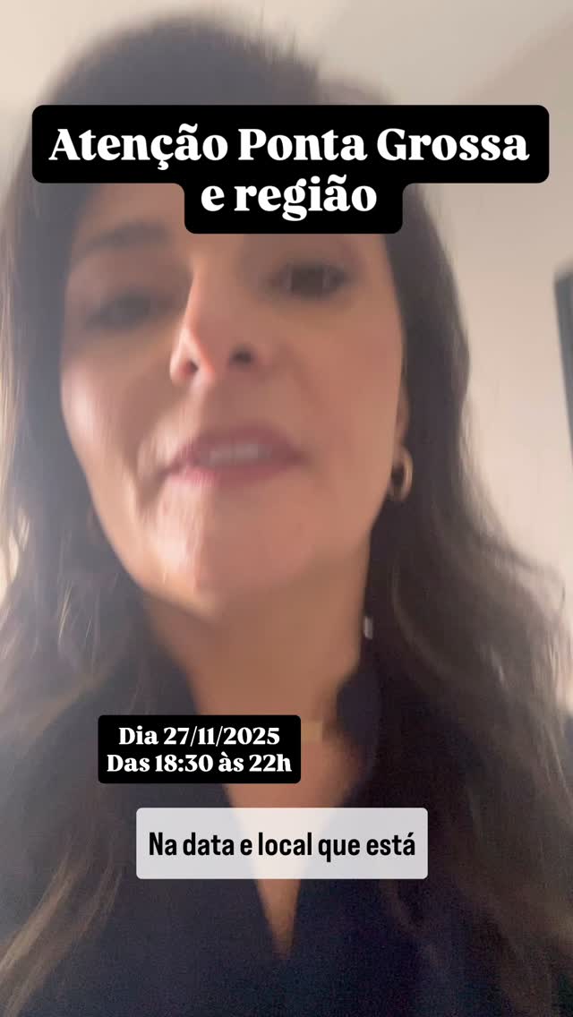 Atenção empresários Ponta Grossa e região
Impostos mudando, rotinas de RH sob pressão e documentos soltos? Vamos organizar.
27/11 • 18h30–22h • Ponta Grossa
Eu e Adriane Portes mostraremos o essencial da Reforma Tributária para o seu caixa e ações simples para blindar processos trabalhistas.
Garanta sua vaga no link da bio.