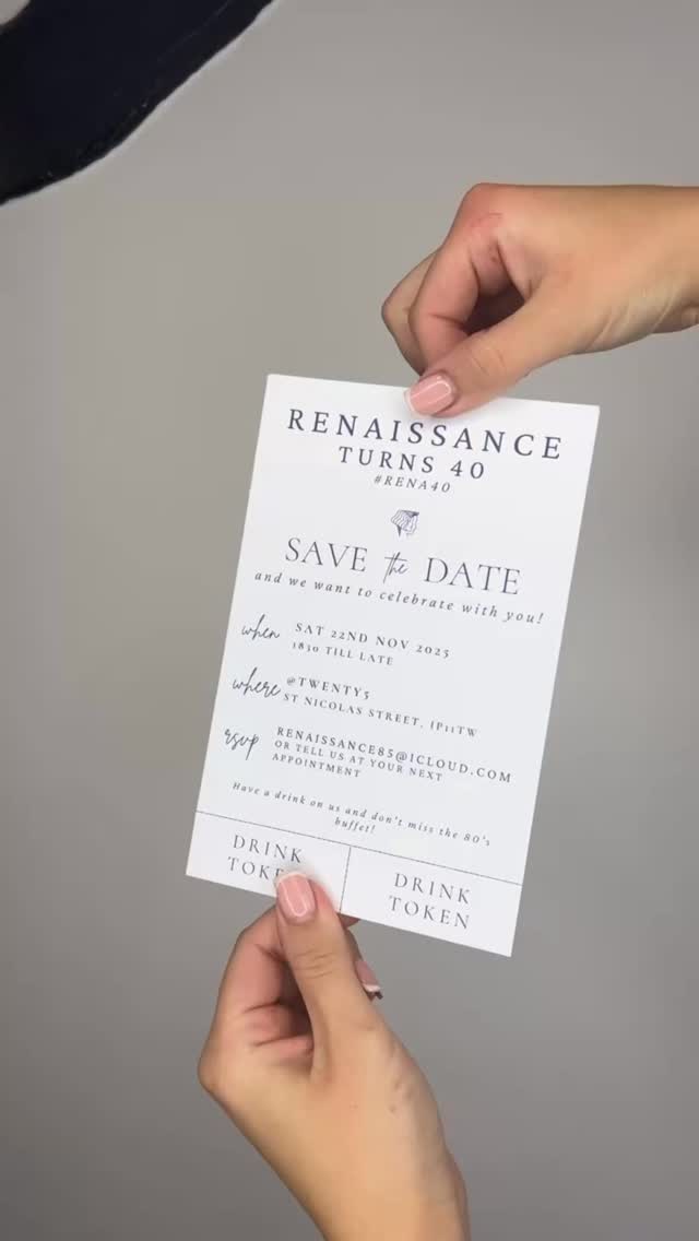 RENAISSANCE TURNS 40 ๐
40 Years
2 Generations
1 Iconic Salon
๐ 24 Tacket Street, IP41BA
.
#RENA40 #partytime #timetocelebrate #ipswichsalon #suffolksalon