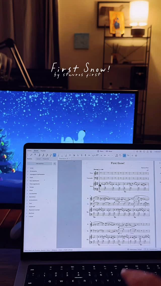 got our first snowstorm here in new england yesterday. wrote this little trio, might release it soon :)
#filmcomposer #cinematicmusic #firstsnow #newengland #massachusetts #vermont #berklee #fyp @musescore @musehubofficial