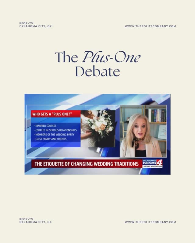 Who gets a plus-one?
Spoiler alert - itâs not everyone.
Plus-ones are usually reserved for couples who are married, engaged, or in long-term relationships.
đ
#WeddingEtiquette #Wediquette #WeddingPlanning #EtiquetteTips #ThePoliteCompany #EtiquetteWithKristi