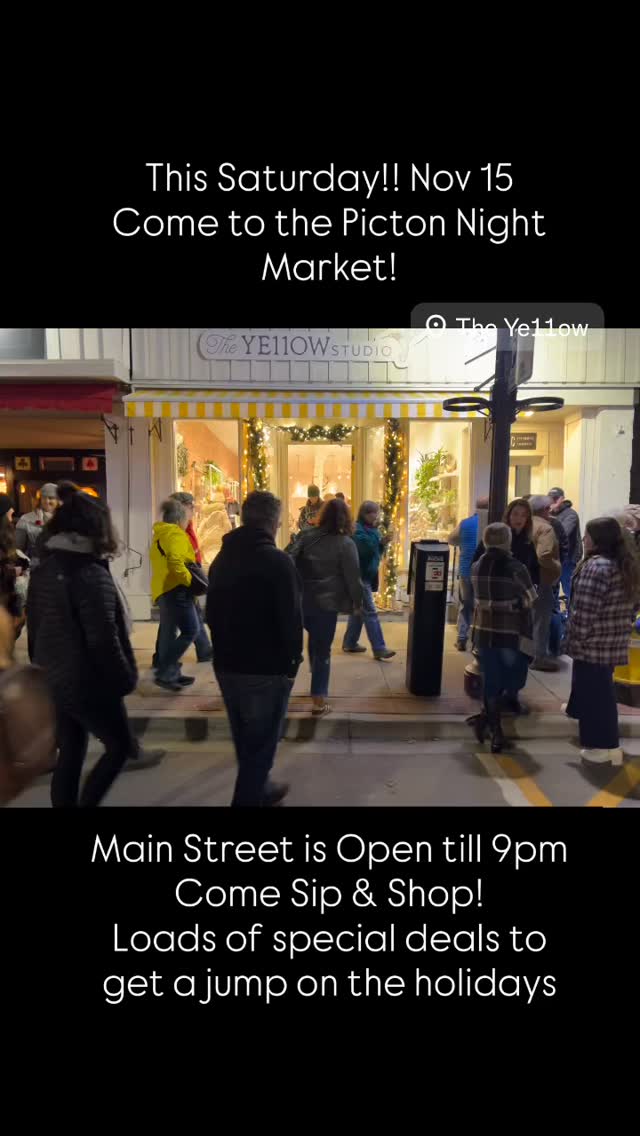 ⭐️We are keeping the doors open late this Saturday night November 15th. Join us 5 to 9 PM on an awesome closed Main Street where you can stroll and sip and shop and enjoy some festive feelings with your community of Neighbours. DJBBQ will be spinning the tunes. Join us in store for lots of exciting promos and bundles. Can’t wait to see you there. 🎄🎁