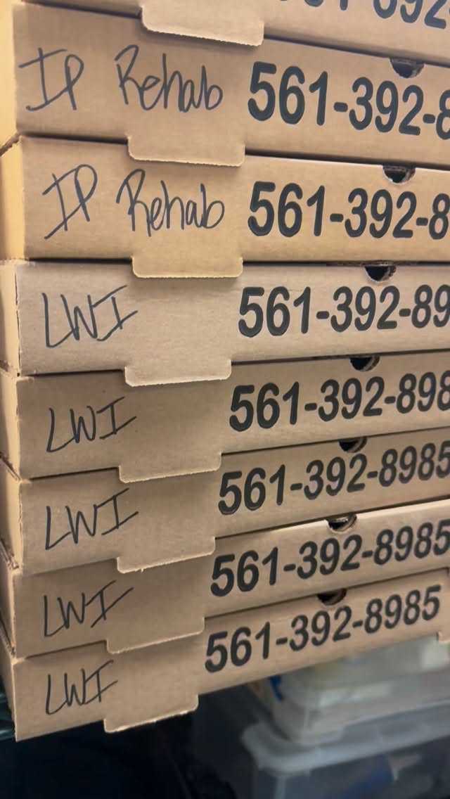 Pizza Party at the Hospital! 60 pies across 5 departments: out the door and on the way to some hungry people! We’re Grateful for everyone in healthcare and honored to feed you! ❤️🍕