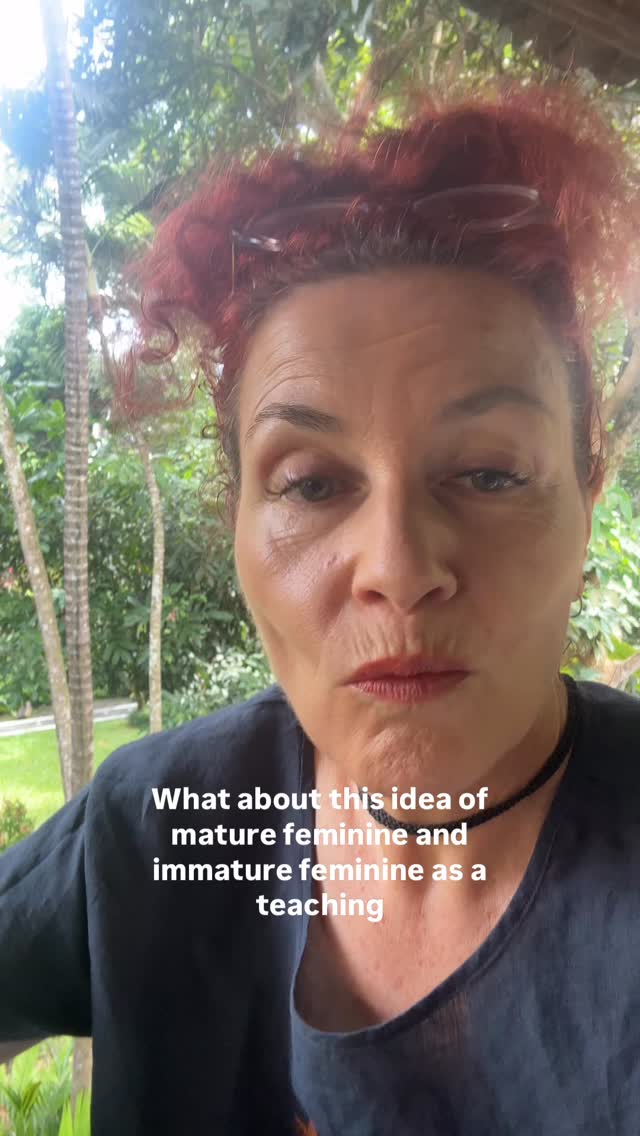 There are so many ways to help us understand our inner world. Some better than others.
As a teaching concept I'm not a huge fan of mature/immature feminine/masculine. It lacks nuance and has not-so-subtle judgement baked in. I'm not fully present and curious when I feel shame๐ฉท
How about you?