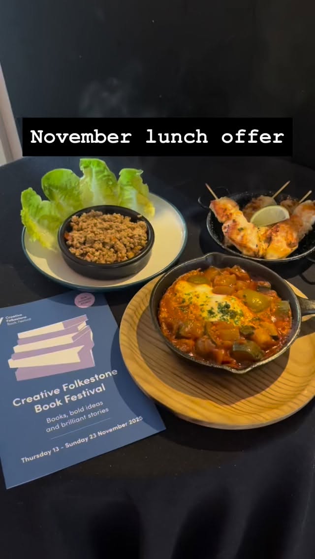 📚 The Creative Folkestone Book Festival starts today. If you’re planning to see one of the many wonderful authors why not pop in & enjoy our lunch offer too!
🥘 3 tapas for £15 or 2 for £12 (includes bread & alioli)
🗓️ Available Tues to Fri until 5pm
#theoldhighstreetfolkestone #CreativeFolkestone #elcortador #folkestonebookfestival