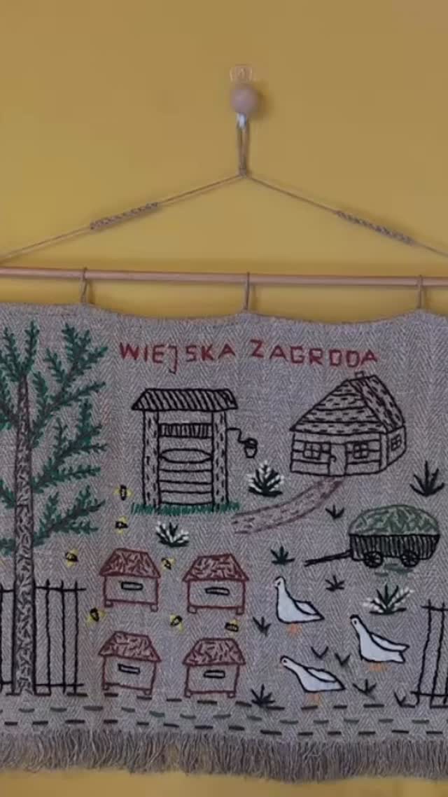 Just in…these beautiful wall-hangings or makatki which have been hand-embroidered by Anna, an elderly widow in her late 80s, who lives in a village in Podlasie, Poland. The base fabric is a woven herringbone linen canvas which has been hand-woven by Anna on her own family loom.
I met Anna at her house in the summer and bought a few equally lovely makatki from her. They all, unsurprisingly, sold very quickly and so luckily I’ve now managed to buy some more.
The scenes she embroiders with such skill and imagination totally evoke the land and the village life where she lives. They are extraordinary and unique works of folk art.
Exclusively for sale at FuzzypegFolk in the UK. In the Bungay shop and online ( product tags below or link in bio). And several more available still to be listed.
#makatka #folkartembroidery #podlasie #polishembroidery