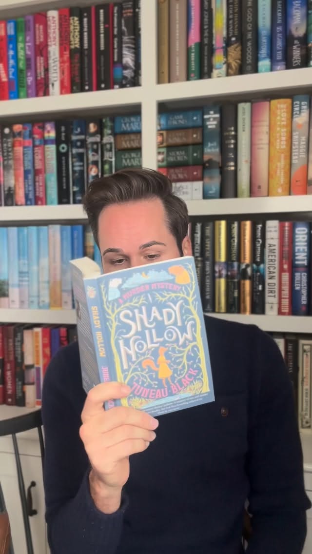 Consider me INFLUENCED!!!
I saw @bradylockerby reading the “Shady Hollow” series so I started reading the “Shady Hollow” series.
I always loved that “Mean Girls” quote, but in all seriousness, I did hear about these novels from Brady and they are so sweet and cozy and exactly what I need right now in my reading life. Written by @juneau_black, they are a mystery series with a twist. All the characters are woodland creatures. A fox named Vera is the newspaper reporter, a raven named Lenore owns the bookstore, a moose named Joe owns the coffee shop, a bear is the sherrif, and so on. Think Louise Penny’s “Three Pines Village” mysteries, but make it with animals instead of humans. Actually just don’t overthink it and read them. While these books could be for many ages, it reminded me of when I was a young bookworm falling in love with a literary place and characters.
I truly can’t wait to be done posting this and go spend some time in Shady Hollow with Vera, and Gladys, and Anastasia and Esmerelda von Beaverpelt.
Thanks, Brady for the recommendation. Support our local Nantucket bookstores @nantucketbooks for the holidays and get yours with link in my bio. They would make a GREAT gift!