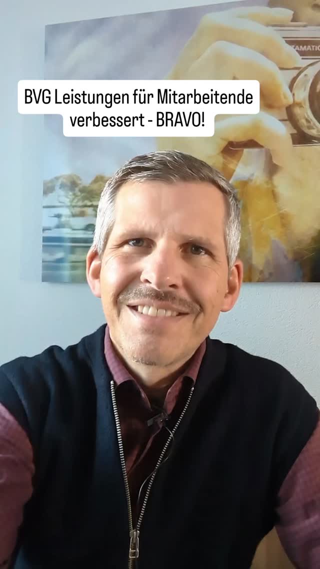 BVG zu Gunsten der Angestellten verbessert - BRAVO!