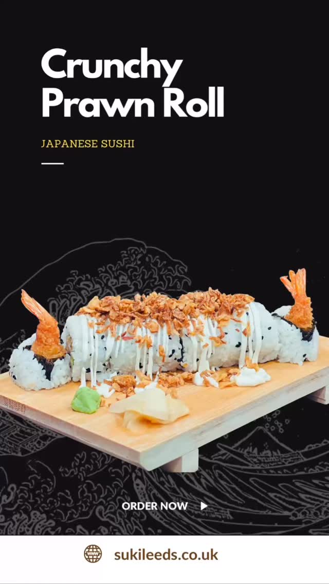 Dive into the crunch! Our signature prawn roll is calling your name. 🍤😍
#sukileeds #japaneserestaurant #leedsfoodie #japanesefood #sushilovers #prawn #prawnsushi