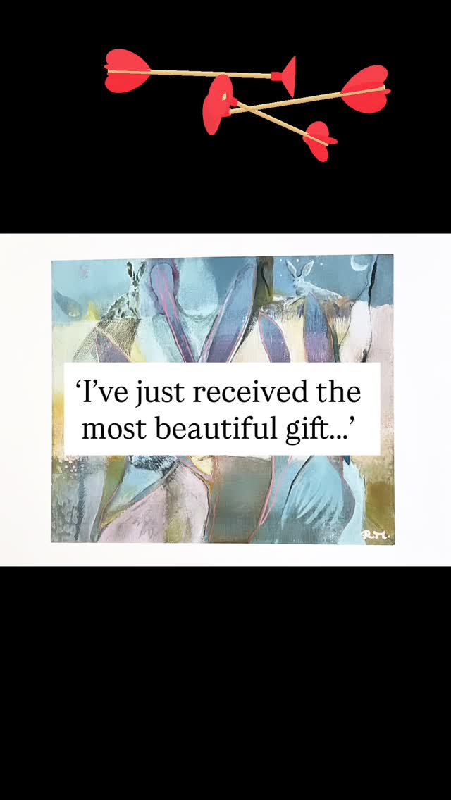 Such a special text to receive…🥰
It took a while to let this one go but I’m so glad I have. It’s found its home.
So gratefully to know something you have really loved, will be loved and treasured by others.
Thank you to everyone who has ever encouraged or bought art from an artist. It means so very much🥰xx
#rosmansfieldart
#raisinghare
#expressiveart
#hares
#chloedaltonraisinghare
#artistsofinstagram
#findinghome