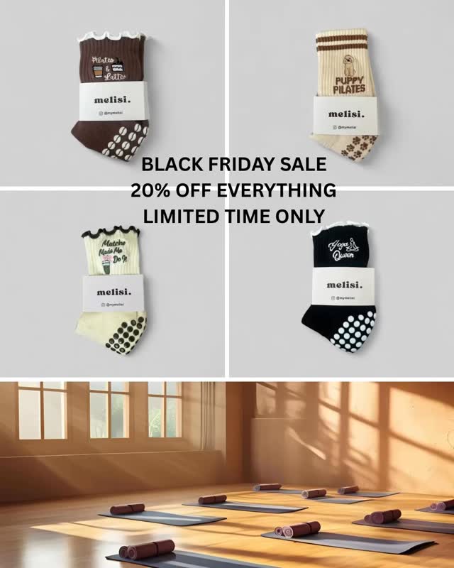 20% off EVERYTHING! Black Friday here we go!
Grab your deal - 20% off everything in conjunction with the buy 3 get 1 free offer. Who are you treating this Christmas?🎅 🎄
Website in Bio
#pilates #gripsocks #pilatesgripsocks #lagree #lagreesocks #lagreeinstructor #pilatesinstructor #supportsmall