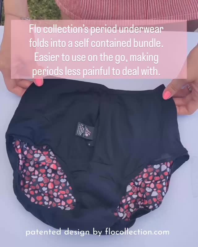 Folds into a self contained bundle so you can keep going.
Flo Collection was created to solve a real problem: how painful periods can be.
We make periods feel more manageable, less painful, and more empowered.
Our period underwear is easy to use on the go, toxin free, reusable and a true innovation - our design is patented internationally.
We are proudly Australian made, tested and owned.