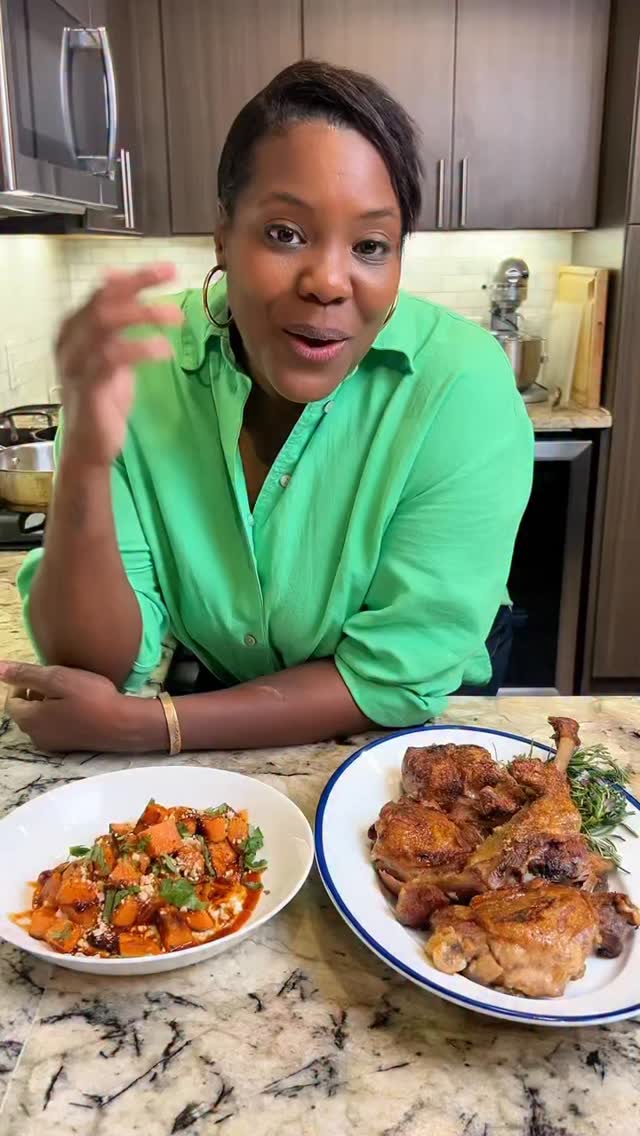 ✨ #ad One ingredient, endless possibilities! This holiday, I’m elevating flavor with @southchicagopacking Wagyu Beef Tallow. It’s perfect for slow-roasting turkey confit and getting that golden, crispy finish every time. It’s pure, rich, and has 100% natural flavor that makes everything taste better. Turns out, the secret to the crispiest, MOST FLAVORFUL turkey isn’t butter, it’s Wagyu Beef Tallow!
#southchicagopackingpartner #HolidayCooking #WagyuTallow #ElevateYourCooking #paidpartnership
✨RECIPE:
Turkey Legs & Thighs- 4
Wagyu Beef Tallow- 5 cups rendered
(enough to submerge turkey legs)
Garlic- 1 head (cut in half)
onion- 1 medium, quartered
Rosemary - 3 sprigs
Thyme - 4 sprigs
Orange Peel- 1 orange- no pith, wide strips
Juniper Berries - 2 teaspoons - lightly crushed
Black Peppercorns - 1 teaspoon
Crushed Red Pepper Flakes - 1/2 teaspoon
Bay Leaf- 2-4 leaves
Kosher Salt - 2 teaspoons
Method:
Dry Cure: (overnight if possible): rub turkey legs (& thighs) generously with salt, cracked black pepper, and a little brown sugar. Refrigerate uncovered overnight to tighten the skin and draw out moisture.
Render & Season: Warm your tallow in a Dutch oven until melted (225 degrees F). Add garlic, herbs, orange peel and spices to infuse for 15-20 minutes.
Submerge & Confit: Rinse and pat turkey completely dry. Nestle them into the tallow, making sure they are covered.
*Cook low and slow: 250 degrees for 3.5 to 4 hours, until the meat pulls easily from the bone but still holds shape
4. Cool & Store: Let them cool in the tallow. You can store the legs submerged for up to a week in the fridge- the tallow preserves them.
5. Finish & Crisp: When ready to serve, gently warm to loosen the tallow, remove the turkey, and crisp the skin.
*Oven: 400 degrees F for 10-15 minutes
*Plancha or Skillet: sear turkey on all sides on high heat until skin is golden brown and crispy.
Serve on a platter with a drizzle of tallow and serve with your favorite side dish!