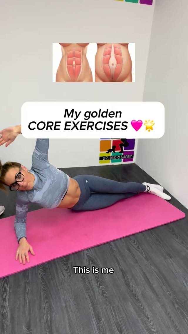 This is your sign to wake up your core 💁♀️!!
These EXACT moves are absolute gold for mums ✨
SAVE FOR LATER 🩷⬇️
If you’ve taken time off (hello mum life 👋), these are the exact gentle, at-home moves I used to switch my core back on.
Nothing crazy. Nothing jumpy. Just slow, controlled, feel-good exercises that target the muscles you actually need.
Because honestly? You don’t need to “go hard.”
You need to go smart.
1️⃣ Side plank lifts. (I inhale on the floor + exhale as I lift & reach to target the core)
2️⃣Toe taps
3️⃣Reverse curls
4️⃣Leg circles
(👉With these 3: Inhale on the way down, exhale + engage the core on the way up)
5️⃣ Bridge lifts: Squeeze + lift (ie engage the glutes). Keep hips nicely aligned
6️⃣ All fours leg extension into leg lift. Hips aligned, slow, controlled movements, knee at 90 degrees as you lift 👀
Just do a few reps of each to begin with (even if it’s just 2, that’s ok 👌) Your core will be cheering you on by the end. 🙌💛
Will you try?
If you’re struggling with your tummy area, aches & pains, incontinence & need to build strength - msg me for advice, I’ll look after you ❤️✨
Some of these exercises feature in my 4 week Beginner’s and Intermediate Core Builder programs on my new app 💫
My final program of the year is opening SOON and it’s built exactly for mums who want serious results without overwhelm.
Want early info + first dibs before the doors fly open? Message me for info 📥!
We got this ladies ☺️ x
#corebuilder #corerestore #corestrengthenning #exerciseformums #workoutsformums #diastasisrecti #abseparation #fitnessformums #postpartumjourney #prenatalfitness #postnataljourney #perimenopausefitness #homeworkoutswork #exerciseathome #mumoftwo #motherhoodjourney #reallifemotherhood #mumssupportingmums #fitnessmum #legsbumsandbubbas #katesmumfitclub