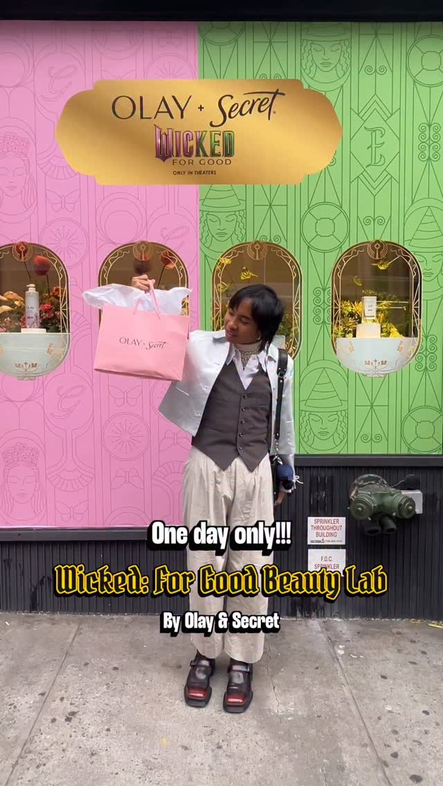 Wicked: For Good Beauty Lab
➡️ LUME Studios
📍 393 Broadway, New York, NY 10013
🗓️ November 12
🕚 11:30 AM - 7:00 PM
📝 Get transported to a Wicked Wonderland with Olay and Secret at their Wicked: For Good Beauty Lab. Immerse yourselves in the Wicked-themed photo experiences and preview the limited Wicked collaboration items by Secret and Olay. This pop up is happening for 1 day only, and make sure to RSVP using the link below (Walk-ins are limited!)
🔗 Link in our channel!
🏷️ #popupgirlsnyc #ad @Olay @SecretDeodorant #OlayPartner #SecretDeoPartner #wickedmovie #nycfree #freenyc #wicked #thingstodoinnyc