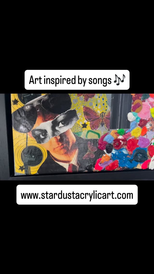 At Stardust Acrylic Art I interpret songs and lyrics through mixed media collage.
Here are a couple of framed canvas pieces that I created for an exhibition in Blackpool earlier in the year, I wanted to explore musicians with Blackpool connections.
Work inspired by:
Chris Lowe of The Pet Shop Boys
Dave Ball of Soft Cell
Explore more on my website, both original art and prints.
You can find the website link at the top of my page.
#musicinspiredart #mixedmediacollage #artformusicfans #musicartprints #lyricinspiredart #artshoponline #musicandartlovers #independantartist