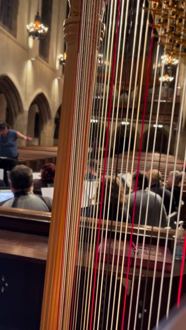 🎶 You’re invited! 🎶
This Sunday, November 23rd at 4 pm I’ll be playing harp alongside organ and the lovely Ohio Capital Winds at First Congregational Church, 444 E Broad St.
It’s a stunning program in a gorgeous space, and no ticket is needed, just come and enjoy the music. I would love to see you there!
This video is a tiny peek from today’s rehearsal. 😀
#tiffanyharpist #columbusharpist #ohiocapitalwinds #columbusmusic #livemusiccolumbus #firstcongregationalchurch #columbusohio #classicalmusic #harpmusic #musicianlife #columbusarts