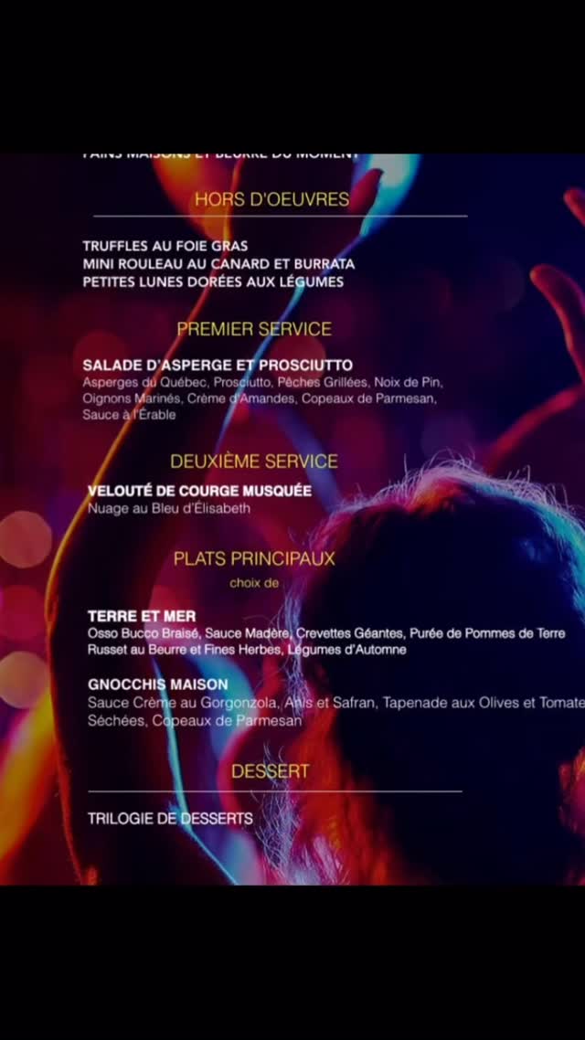 Ça y est ! Le menu du Mega Party du Nouvel an enfin dévoilé, ne manquez pas cette soirée incontournable, réservez vite vos billets 💥
•••••••••••••••••••
That’s it! The menu for the New Year’s Eve Mega Party is finally out. Don’t miss this must-attend party—get your tickets now! 💥
𝗹 𝗲 𝗯 𝗮 𝗹 𝗰 𝗼 𝗻 . 𝗰 𝗮
#quartierdesspectacles #livemusic #livemusicphotography #mtlartist #restomontreal #mtlblog #tourismemontreal #eatdrinkdance #nye