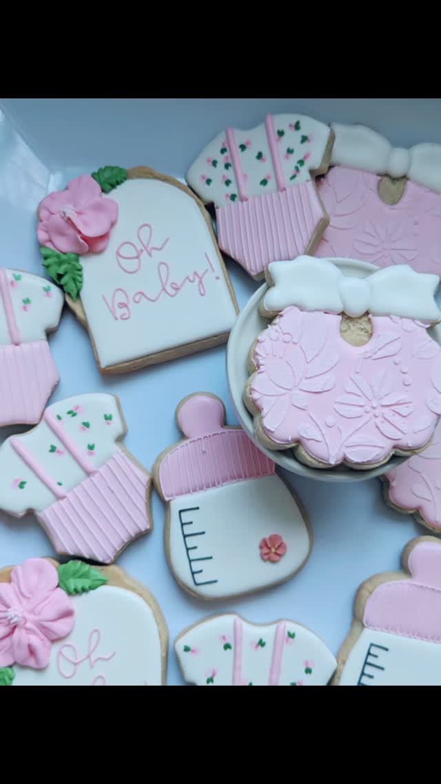 Blooming little petals for a baby shower, Oh baby