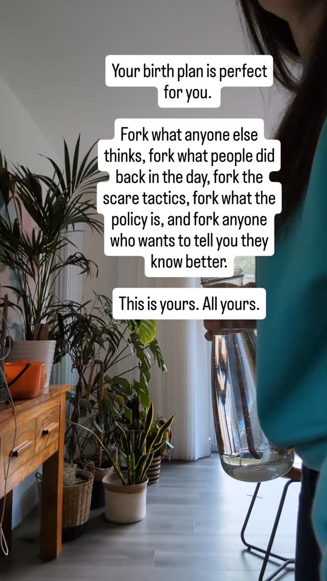 Your birth plan is perfect for you.
.
Fork what anyone else thinks, fork what people did back in the day, fork the scare tactics, fork what the policy is, and fork anyone who wants to tell you they know better.
.
This is yours. All yours.
.
.
.
#birthrights #informedconsent #doulasupport #empoweredbirth #birthadvocacy #birthwithconfidence #birthmatters #birthingperson #birthdoula #maternitycare #bodilyautonomy #edinburghdoula #fifedoula #westlothiandoula #scotlanddoula #scottishbirth #birthsupportscotland #edinburghbirth #fifebirth #westlothianbirth #pregnancyscotland #birthchoices #birthpartner #gentlebirth #birthspace #birthpreferences