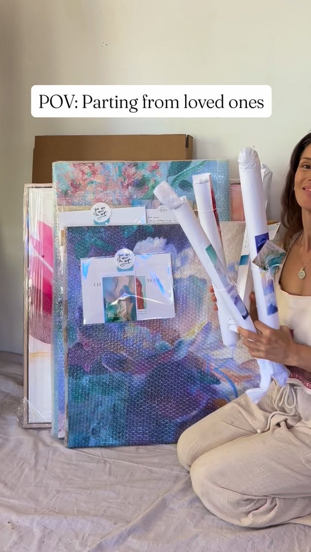 A few prints and originals that are on their way to new abodes. Thank you to all who support me, you’re the greatest! 🙏
Besides being blessed to do what I love, I’m doubly blessed that my daughter gets to experience it too. I think this is what we all want for our kids, for them to connect to their passion and gifts and share them with the world, no matter how quirky, unique they may be. If they light you up, they light the world up.
Here’s to doing what we love 🥂
♡ ♡ ♡