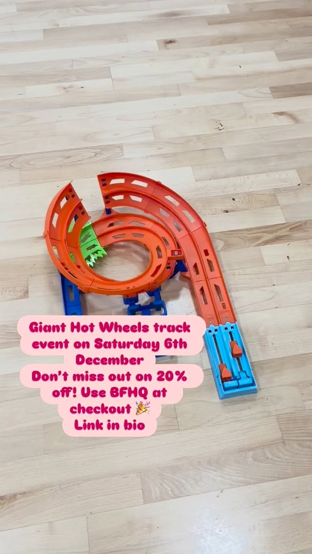 ❄️ 🚗 Perfect Indoor Play for Cold, Rainy Days! 🚗 ❄️
�Stay warm and dry while the kids enjoy an epic Giant Hot Wheels Track Event - now with extra sessions added after our last event sold out! 🏁
📍 Wren Academy School, EN2�🕚 Sat 6th December�⏰ 10:00–11:00am & 11:15am–12:15pm�🚗 Free Parking Available
🎟️ Super Early Bird! Get 20% off with code BFHQ - tickets are limited & offer ends Friday 21st November!
Link in the bio
Grab your spot, bring the fun, and make it the ultimate indoor adventure!
#hotwheels #enfieldparents #enfieldkids #enfieldtown #enfieldkidsactivities #hertskids #londonkids #playcars #kidsfun #enfield #northlondon #northlondonparents #northlondonkids