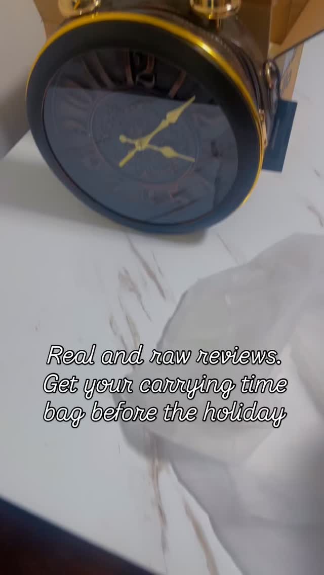 The best part of our day? Hearing from YOU! Shop now at carryingtime.com and stay stylish #clockbag #bag #holidaygifting