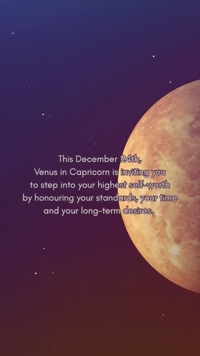 As Venus moves into Capricorn, the energy of love, money, beauty, and connection becomes grounded, intentional, and deeply mature. Venus in Capricorn isn’t interested in fleeting chemistry or “maybe someday” plans. It wants what’s real, sustainable, and built to last. This transit invites you to step into your highest self-worth by honoring your standards, your time, and your long-term desires.
This is the moment to level up: in relationships, in finances, in your creative work, and in the way you carry yourself. Capricorn energy teaches that devotion is a practice, and what you commit to now can become a defining structure in your life. Expect clarity around what truly matters to you, and what no longer meets your emotional or energetic expectations.
You may feel more selective. Not out of coldness, but out of wisdom. Venus in Capricorn values people who show up consistently, speak with integrity, and match their words with action. The rewards of this transit come through discipline, maturity, and aligning your heart with your future self.
Financially, Venus in Capricorn supports long-term planning, investments, career advancement, and creative projects that require strategy and structure. It’s a beautiful time to build something solid, elevate your brand, refine your aesthetics, and make choices that position you for long-term success.
Let this transit remind you:
Your standards are sacred. Your heart is worth choosing wisely. Your future self is calling, and it’s time to rise to meet them.
#venusincapricorn #venuscapricorn #venusianenergy #empyrealastrology #london