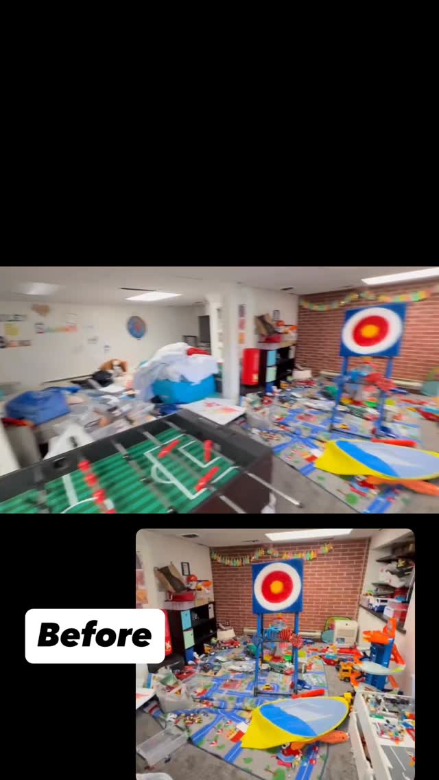 MAJOR TRANSFORMATION!!! This one was so fun for the team and I. We converted an old playroom into an amazing art studio. Check it out! #organizedlife #organizedhome #mainline #mainlinemoms #mainlinepa #organizingthemainline #organizedmom #professionalorganizer