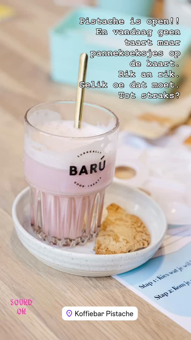 Wij zijn open!!!
Dit keer geen taart, maar pannenkoeken op de kaart!🥞
& Carine zag dat goed was! 🤩
Tot straks?👋🏼 ☕️
