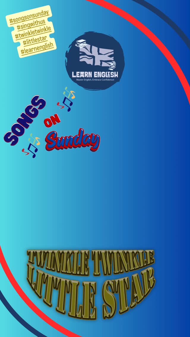 It’s #songsonsunday #singalongwithus #twinkletwinklelittlestar🌟 #learnenglish #songs