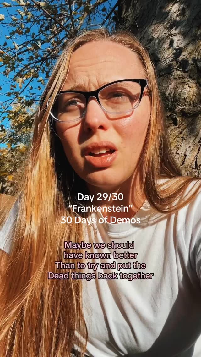Day 29/30 - Frankenstein - Original song written by Nikki Forbes and @jonathanj - 30 Days of Demos #unreleasedsong #popmusic #frankenstein #nashvillemusic #originalsong