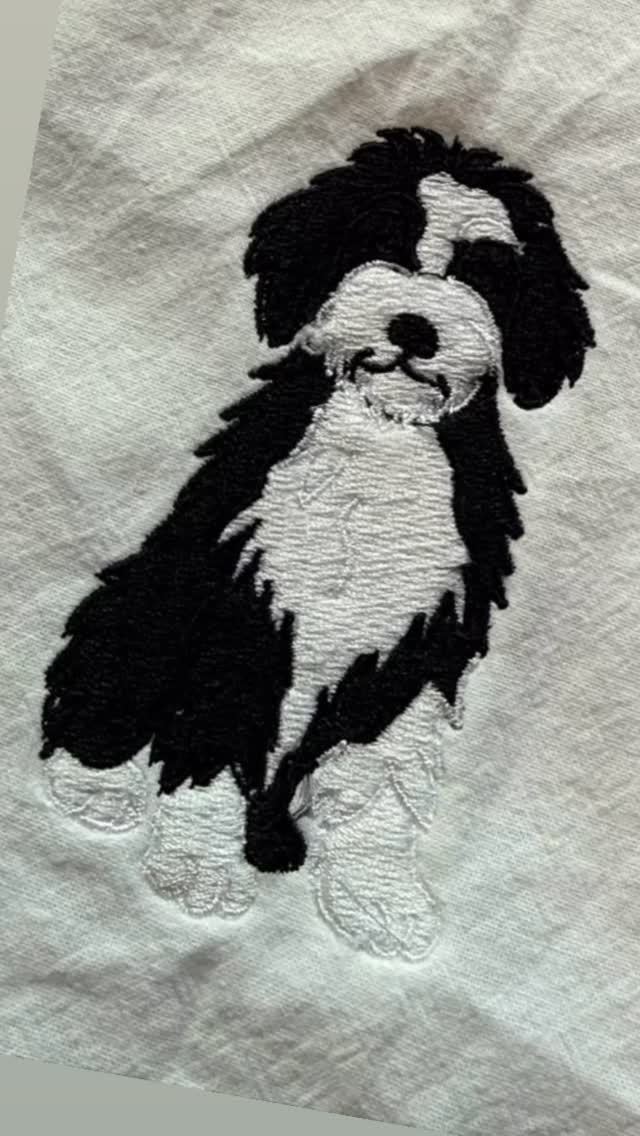 Most adorable custom order for a client in California #doglover#dog #customembroidery #riverfrontdesigncreations #gifting
