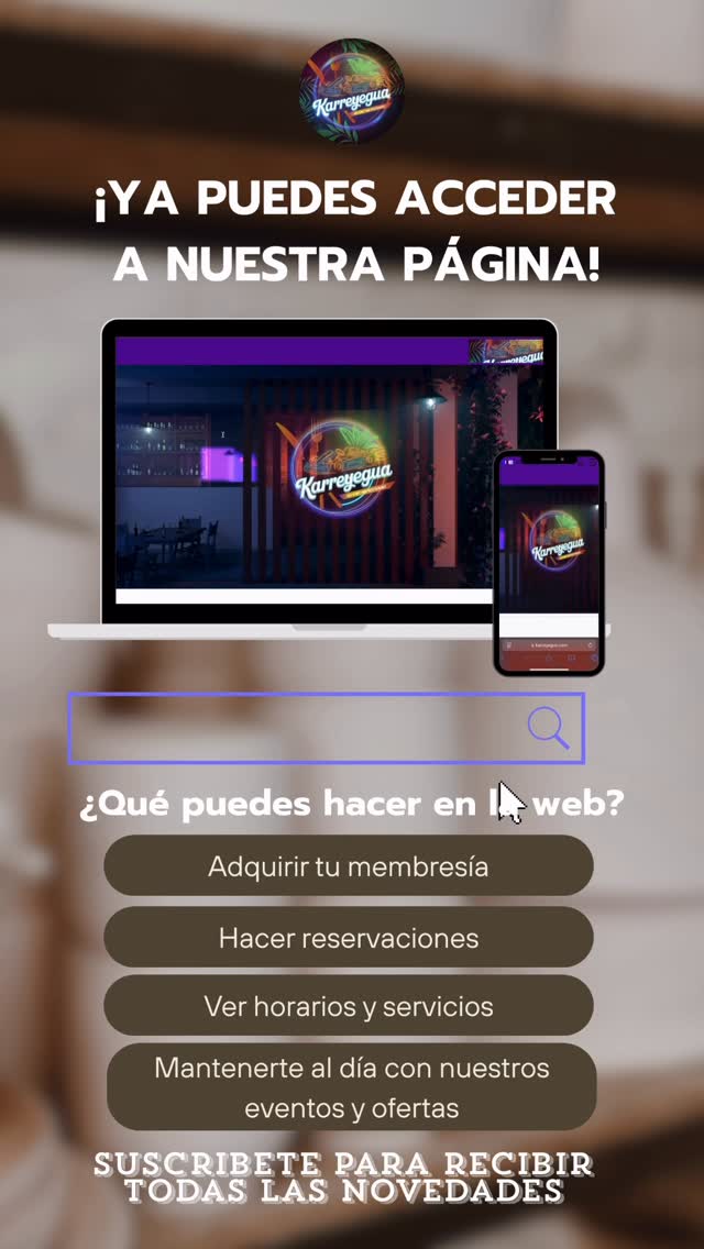 🎉 ¡YA PUEDES COMPRAR TU MEMBRESÍA! 🎉
Familia, nuestra página web ya está oficialmente disponible y desde hoy puedes entrar, registrarte y comprar tu membresía exclusiva de Karreyegua. 🔥🏁
Accede, elige tu plan y forma parte del lugar que está cambiando la vibra de San Juan.
💥 Beneficios, sorpresas, eventos especiales y mucho más… todo desde un solo clic.
👉 Entra ahora y asegura tu membresía.
Karreyegua… donde todo comienza. 💛🖤✨
https://www.karreyegua.com/