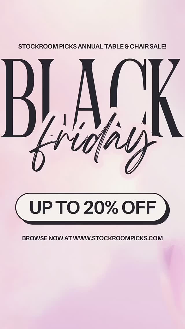 🎉 ITS TIIIIMMMEEEEEE! 🎉
Your fav Black Friday wedding & event deal is officially LIVE!
There’s no better time to book your farm tables & chairs — our annual Black Friday promo means you can save UP TO 20%! 🙌 peep 👇🏼 for all the deets:
⸻
✨ TABLES:
• HARVEST Tables (long, round, square)
was $75/each ➝ NOW $60/each
• HOMESTEAD Whitewash Tables
was $100/each ➝ NOW $80/each
• ACRE Trestle Tables
was $100/each ➝ NOW $80/each
⸻
✨ CHAIRS:
• DEMI Crossback Chairs
was $5/each ➝ NOW $4/each
• All Other Chairs (fruitwood, bistro, mix & match)
was $3.75/each ➝ NOW $3.25/each
⸻
📅 Offer valid through 12/31/25
✨ New unreserved orders only
🖊️ Must sign rental contract + pay 50% retainer before promo ends
🚫 Cannot be combined with other offers
💍 LET’S GET YOU MARRIED!