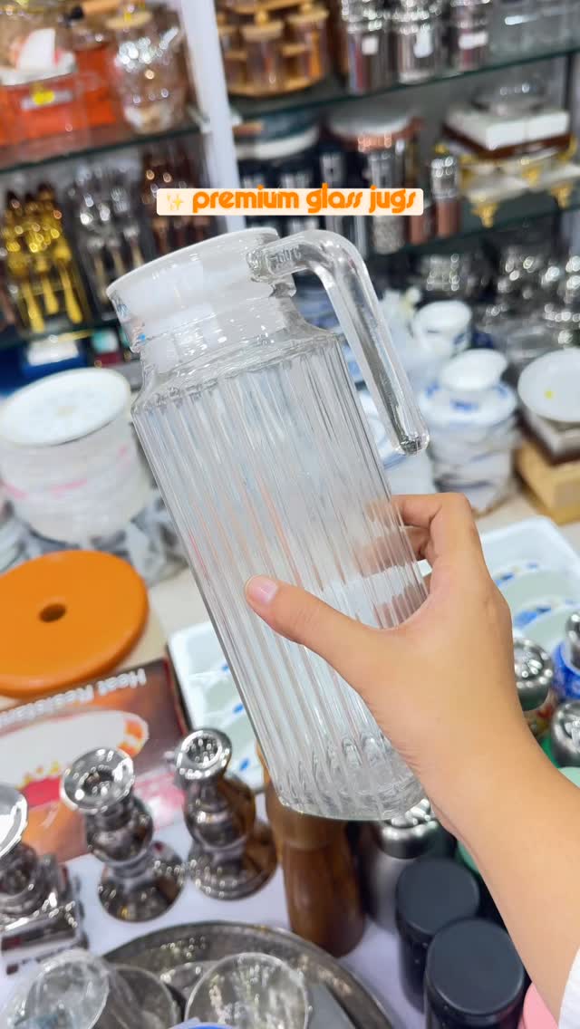 Explore our premium glass jugs — Available in multiple elegant designs 🤍
Retail and Wholesale both available at Krishna Crockery.
to order, DM us or visit our store near crawford market ✨(full location in bio)
#krishnacrockery #glassjugs #premiumglassware #aestheticcrockery #kitchenessentials #homedecorindia #mumbaistores #crawfordmarket #crockeryshopping #retailandwholesale #importedcrockery #tablewarelove #servewarecollection #kitchenaccessories #homesetupideas #aestheticfinds #crockerylovers #newstockalert #affordableluxury #shopmumbai