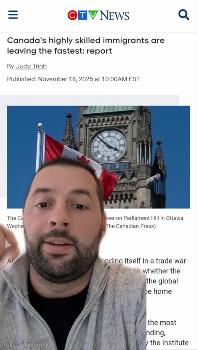 Canada's highly skilled immigrants are leaving at a record pace!