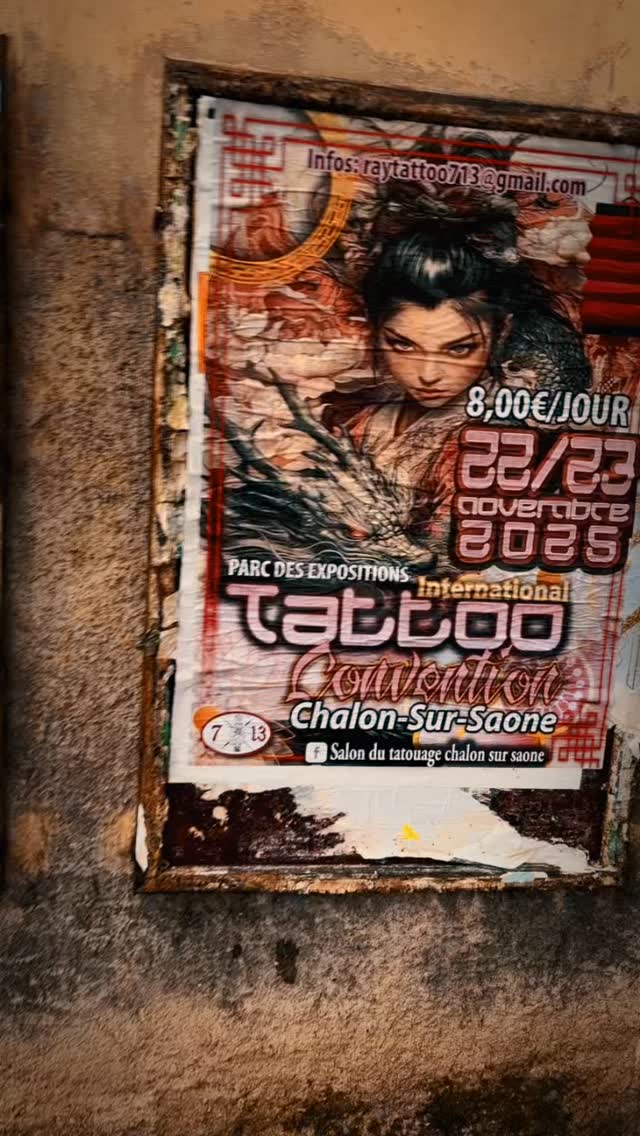 Salon du tatouage 22-23/11/2025
Parc des expos à Chalon sur Saône
#streetcomdiffusion #communication #diffusion #streetmarketing #affichage #affiche #collage #tattouage #tattoos #tattoo #banderoles #flyers #commerces