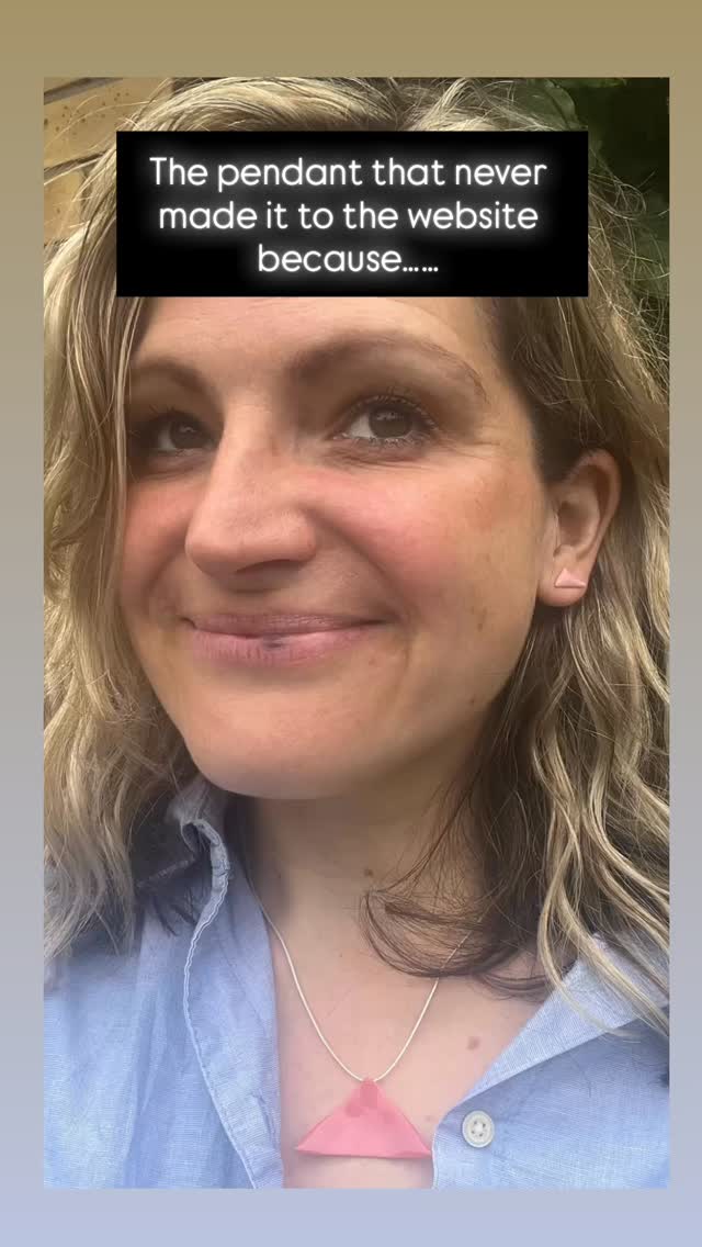 The pendant which never made it to the website because…….
It was snapped up by a customer the second I had finished making it!!! ❤️🎉#supportlocalbusiness #sterlingandgold #handcraftedjewellery