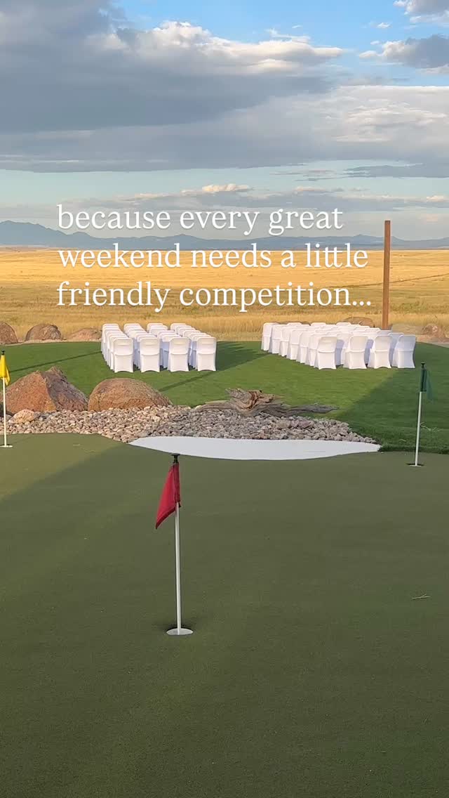 And because keeping things fun is kind of our thing ⛳️
#WavesOfWyoming #WyomingRetreat #ModernMountainVenue #Airbnb
#thanksgivinggetaway #vrbo #airbnbwedding #minigolf #glendostatepark #rockymountainbride #coloradobrides #wyomingbride