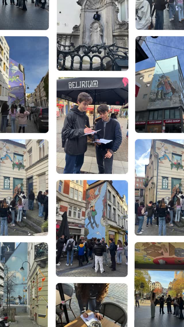 Bruxelles comme terrain de jeu culturel ! 🎨
Nos élèves de DASPA ont exploré le centre de Bruxelles à travers un parcours BD exceptionnel. De Tintin aux Schtroumpfs, de Gaston à Yoko Tsuno, ils ont découvert les fresques murales qui font la renommée de notre capitale.
Passage obligé devant le Manneken Pis et finale sur la majestueuse Grand-Place pour clôturer cette matinée riche en découvertes et en émerveillement.
Merci à Mmes Wyème et Centritto et MM. Crenier et Roger pour cet accompagnement culturel qui donne tout son sens à l’apprentissage du français et à l’intégration dans notre ville !
#DASPA #SortiePédagogique #BruxellesBD #CulturePourTous #ÉcoleInclusive #AthénéeRoyalCrommelynck #Bruxelles