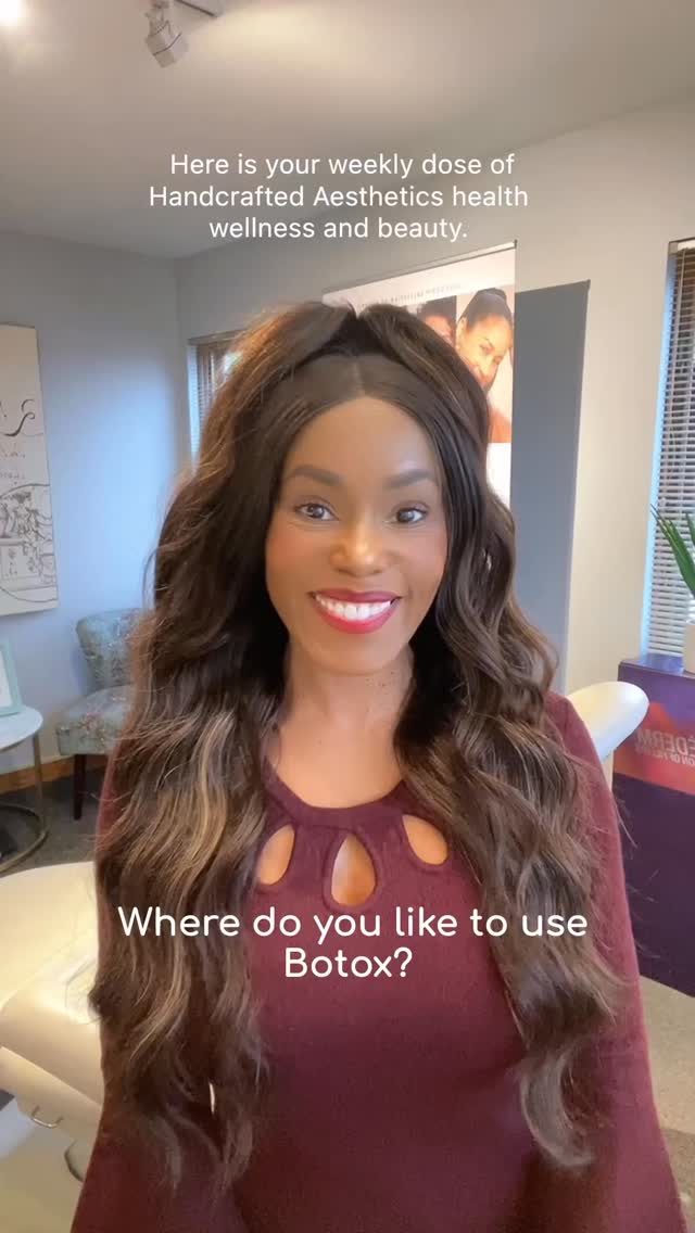 Here's your weekly dose of Handcrafted Aesthetics with Dr. Prince, DNP ....health wellness and beauty. Today's question is where do you love to place Botox?
Anywhere that brings balance, softness, and a refreshed look. At Handcrafted Aesthetics, it’s always about precision.
#HandcraftedAesthetics #Botox #NaturalResults #AestheticsClinic #BeautyRefined #BotoxExpert #RefreshYourLook #MedSpaLife #GlowingSkin #AestheticMedicine #subtleenhancements