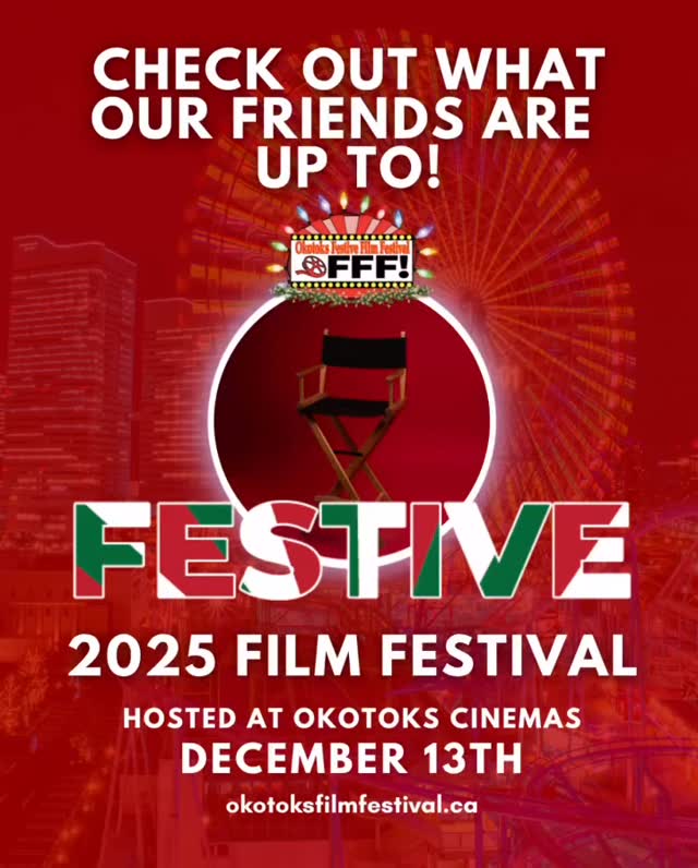 This Saturday, December 13! π¬π
Our friends at the Okotoks Film Festival are bringing holiday magic with their FESTIVE Film Festival - featuring Christmas short films, treats, and Santa pics! Tickets: https://okotoksfilmfestival.ca/the-okotoks-festive-film-festival/
@okotoksfilmfestival #festivefilmfestival #christmasfilms